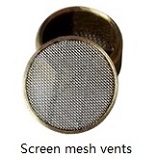 screen mesh vents